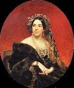 Karl Briullov Portrait of Princess Maria Volkonskaya Spain oil painting artist